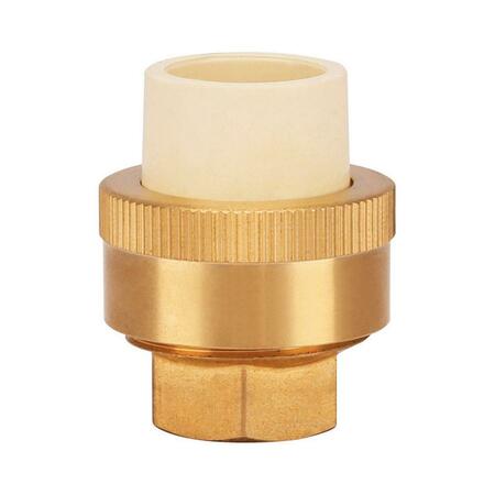 HOMEWERKS Schedule 40 0.5 in. Slip x 0.62 in. Dia. Compression Brass Transition Fitting 4694188